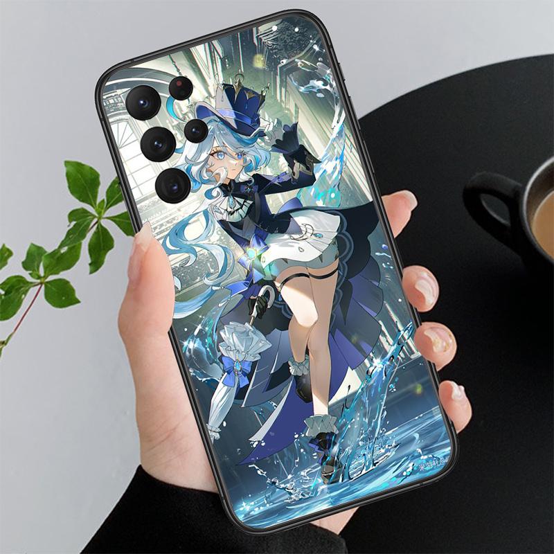 Чехол для телефона Genshin Impact Anime для Samsung A52S A21S A33 A23 A13 A14 A32 A52 A53 A54 A51 A71 M51