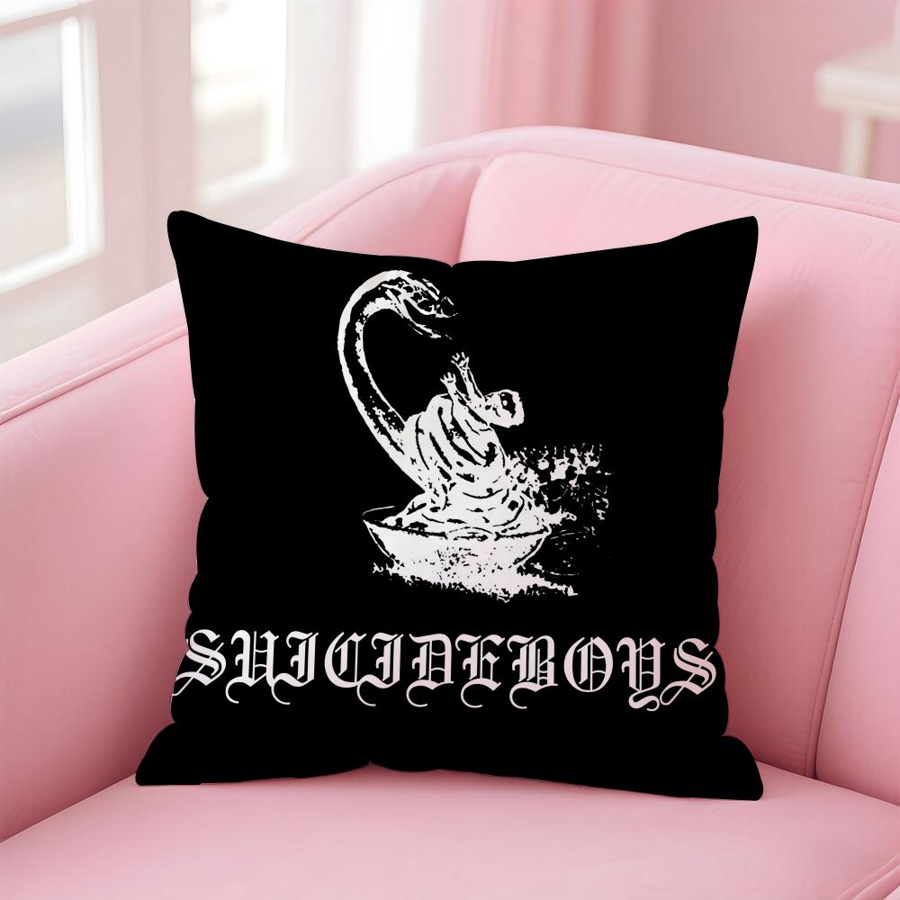 Популярная наволочка Suicideboys Удобная двусторонняя наволочка Идеально подходит для автомобиля, дивана, спальни и других мест