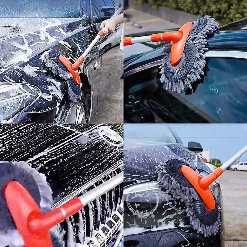 Car Cleaning Uk Telescopic  Brush Car Wash Brush Mop Long Handle Microfiber