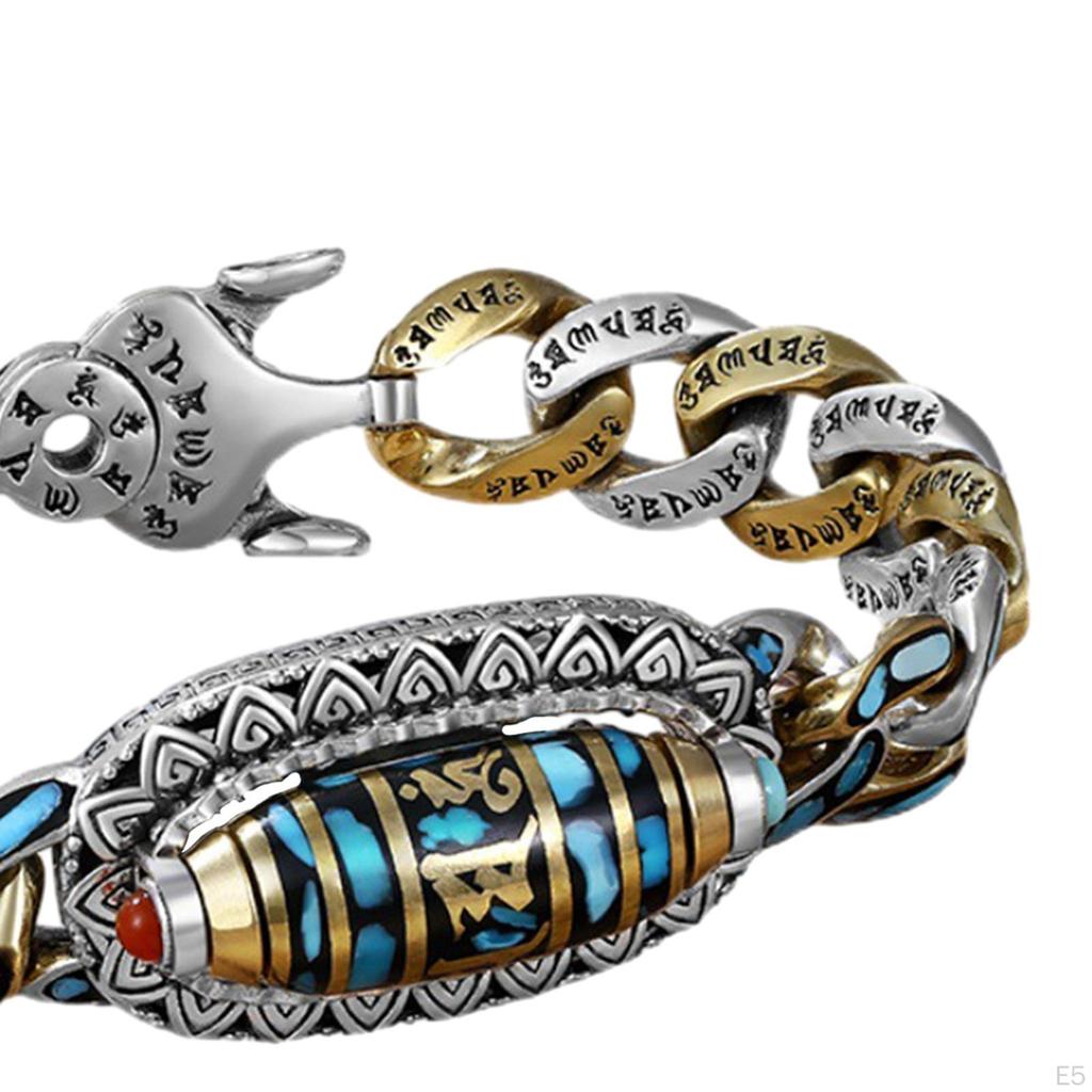 Браслет с подвесками и бусинами Дзи - модные украшения унисекс
