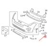 1Pcs Gloss Black Car Front Bumper Fog Light Cover Decoration Trim For Land Rover Discovery Sport 2015-2018