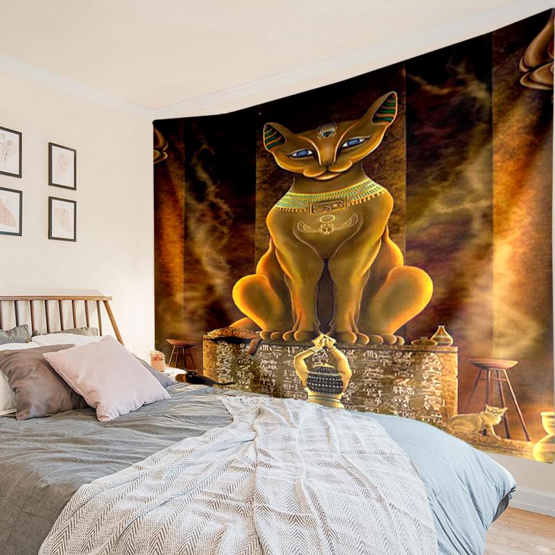 Egyptian Anubis Art Tapestry Room Decoration Wall Hanging for Living Room Bedroom, dormitory, Birthday and Christmas gifts