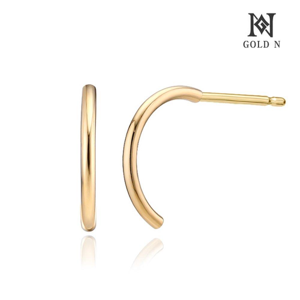 Золото N 14K Серьги-искатели крупные Yg
