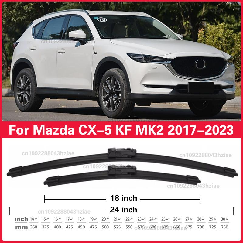 For Mazda CX-5 CX5 CX 5 2017-2023 Front Windshield Wiper Blades 2x Windscreen Window Accessories 2018 2019 2020 2021 2022