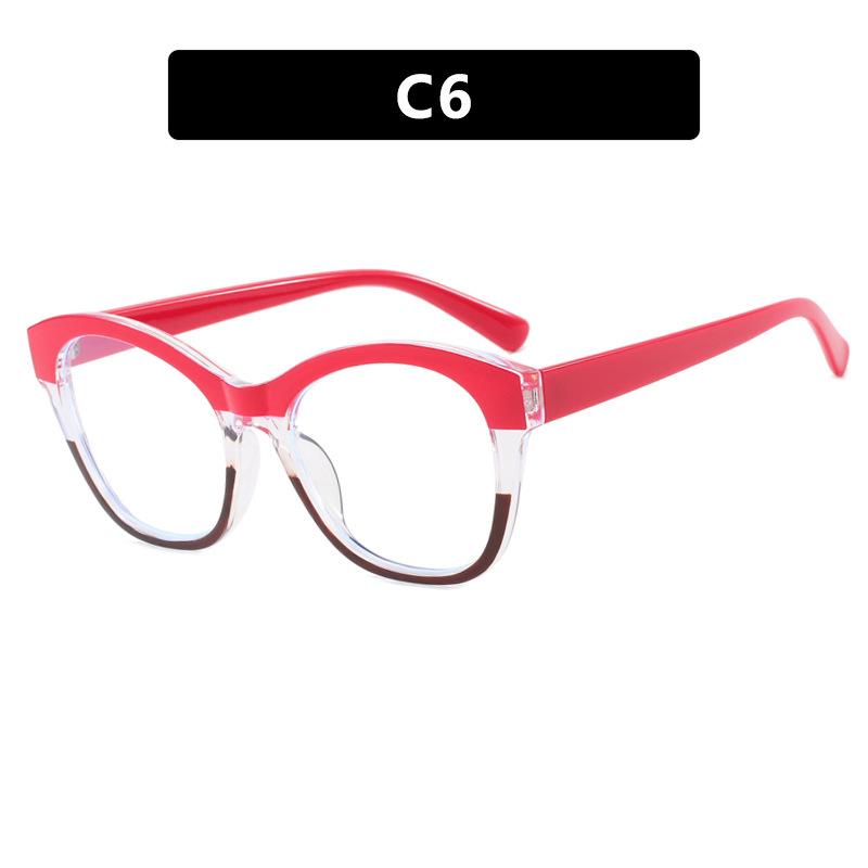 Дизайн Роскошного Бренда Анти-Синий Свет Большие Женские Лоскутный Цвет Рамки Фотохромные Очки для Гиперметропии Персонализированные +100~+600