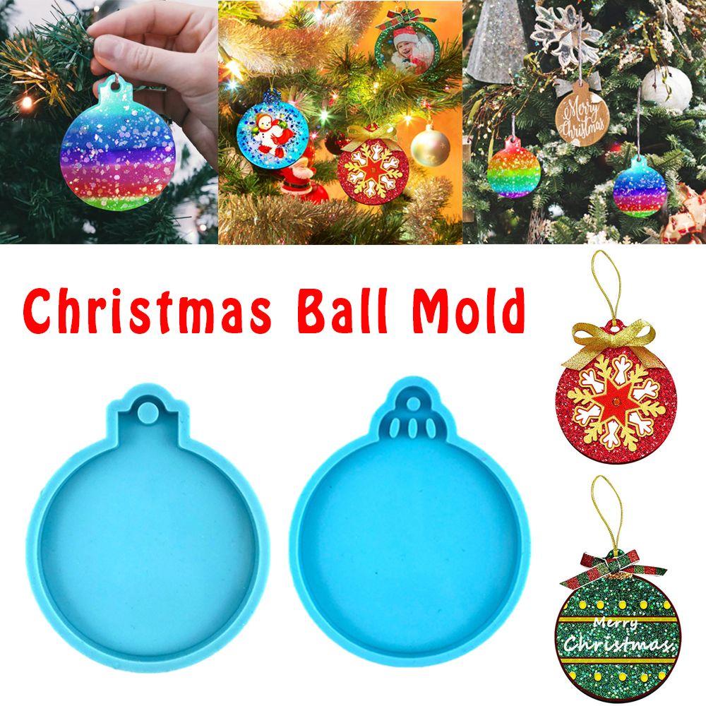 Crafts Clay Mold Cake Tools Christmas Ball Mold Keychain Molds Jewelry Making Tool Silicone Moulds