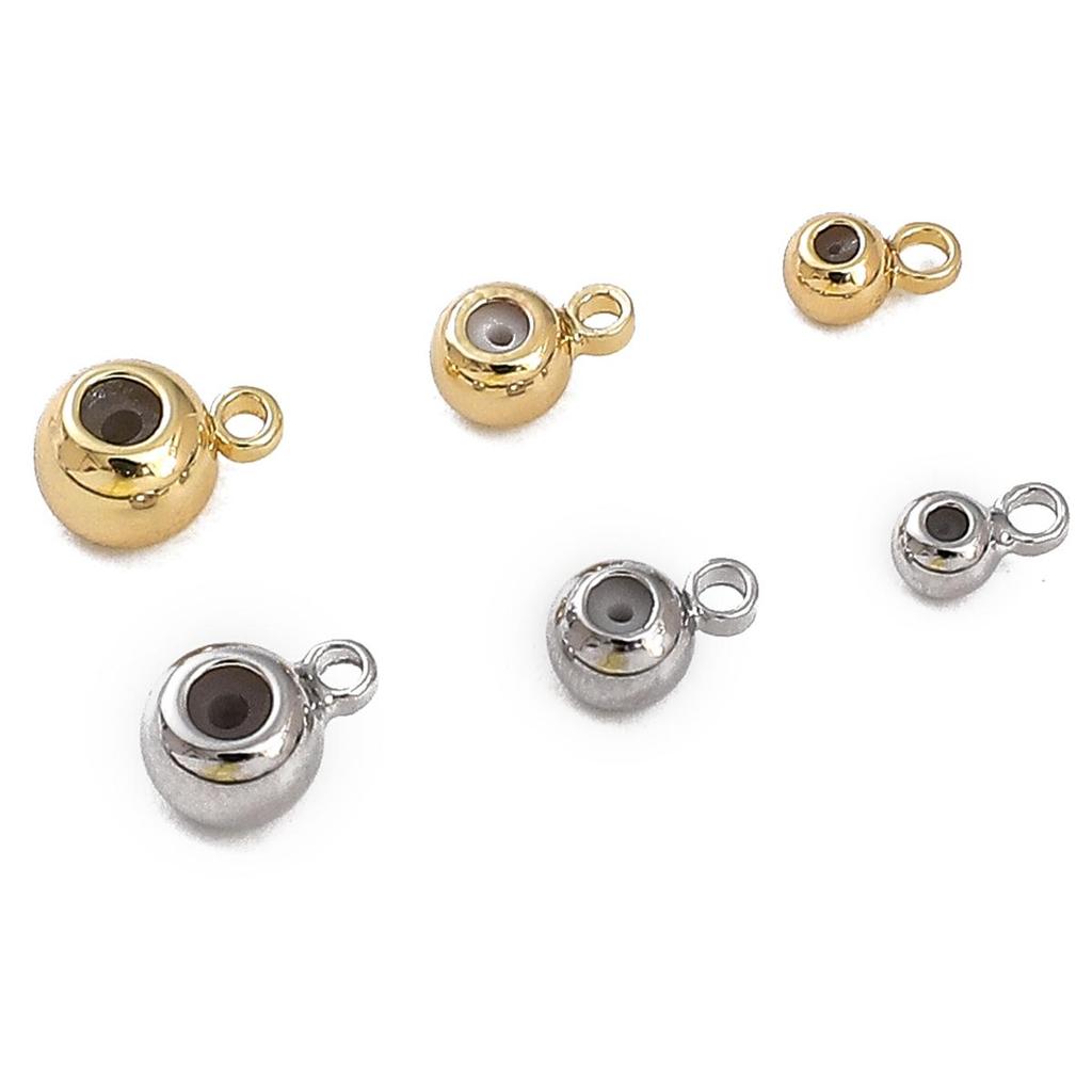 Copper Suspended Silicone Beads For DIY Jewelry Making Craft Accessories