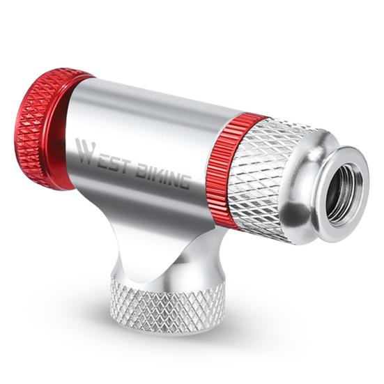 Bike CO2 Inflator Adapter for Presta for Schrader Valve Portable MTB Road Mountain Bicycle Tire Pump Inflatable Bottle Connector Nozzle Bike