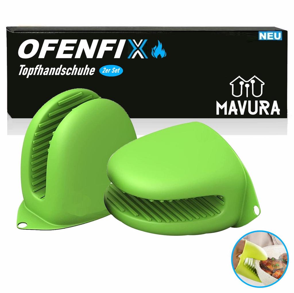 OFENFIX Прихватки, прихватки, кухонные перчатки, кулинарные перчатки, силикон [2 шт.]