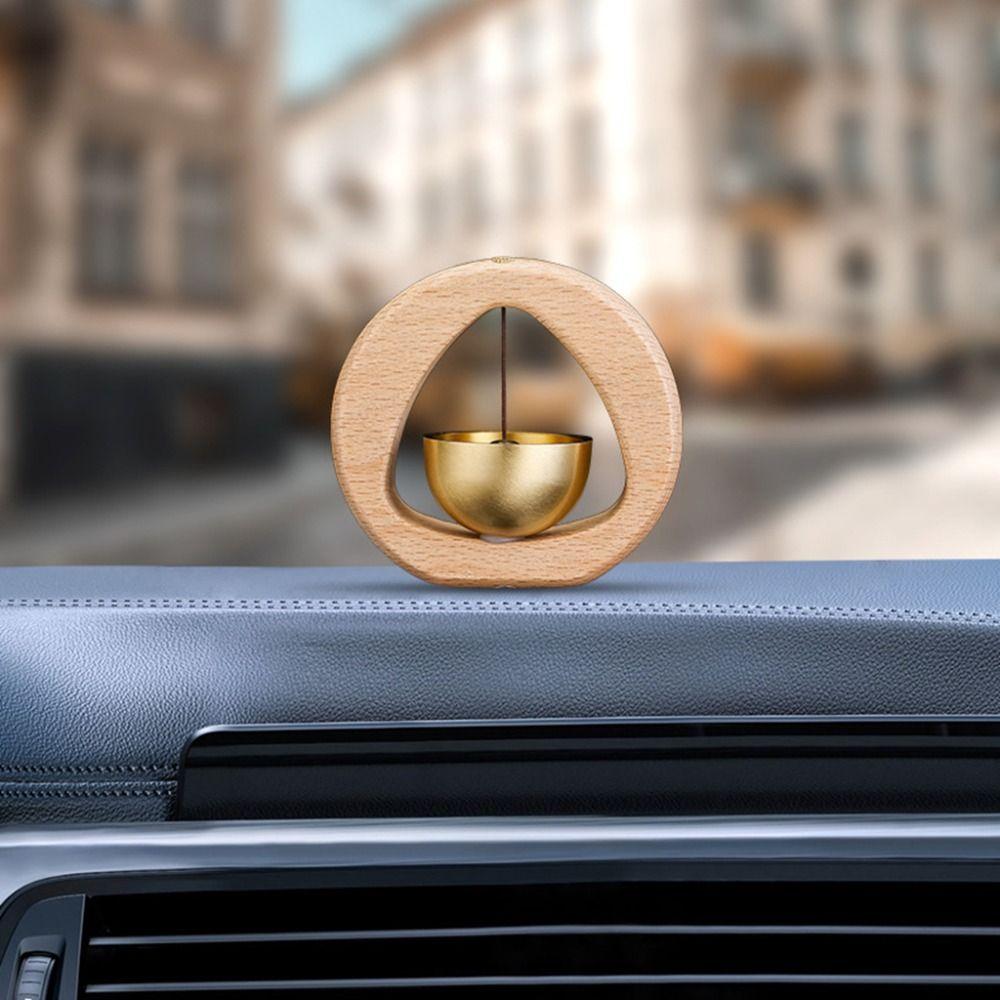 Kawaii Solid Wooden Magnetic Doorbell Japanese Style Entrance Door Bell Pendant Desk