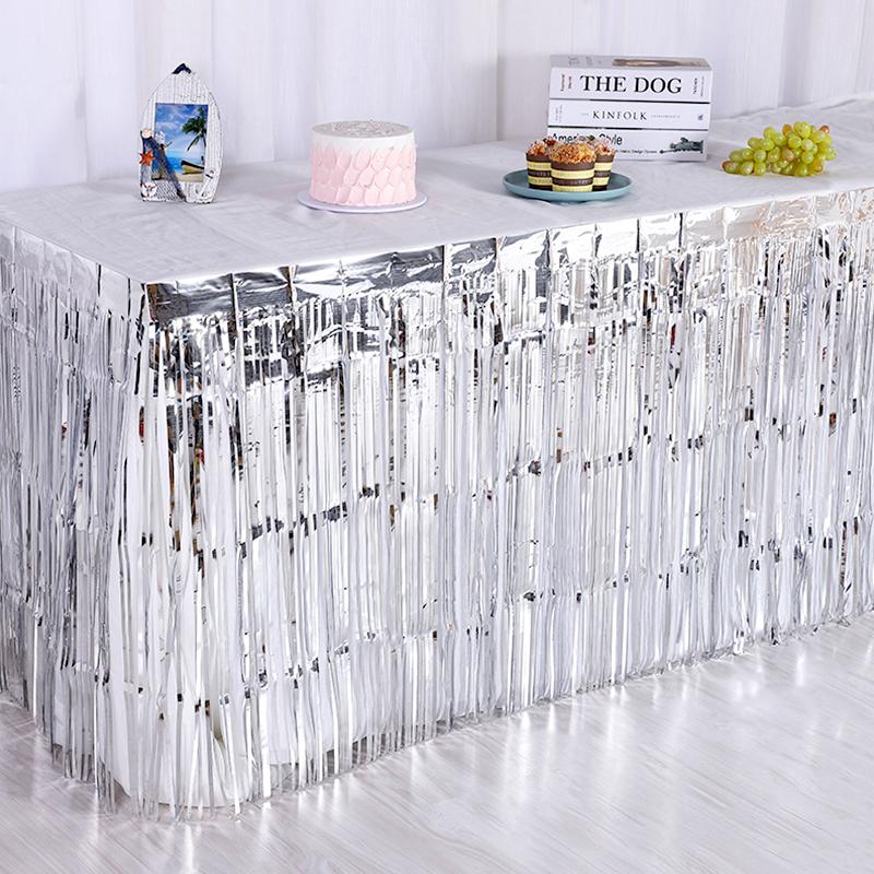 1 шт. юбка для стола с кисточками, модные одноразовые предметы, удобная сервировка стола для свадьбы, дня рождения, современной гавайской вечеринки