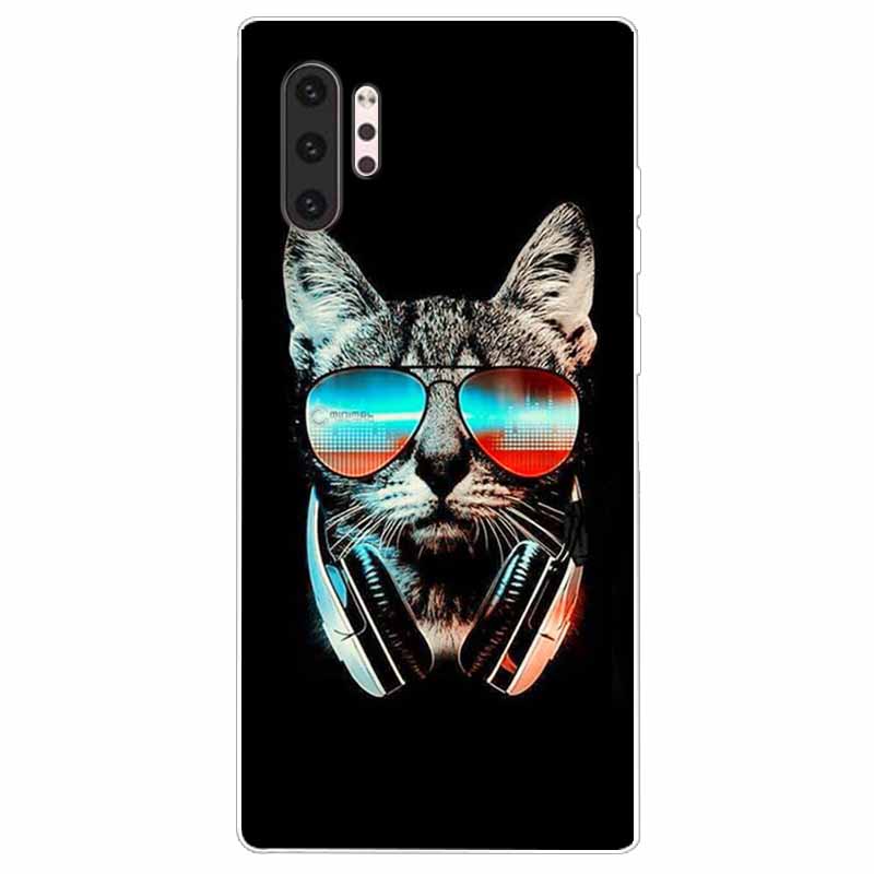 Phone Case For Samsung Note 10 Pro Plus Cover Note10 Silicone Soft Painted Wolf Coque for Samsung Galaxy Note 10 Lite TPU Bumper