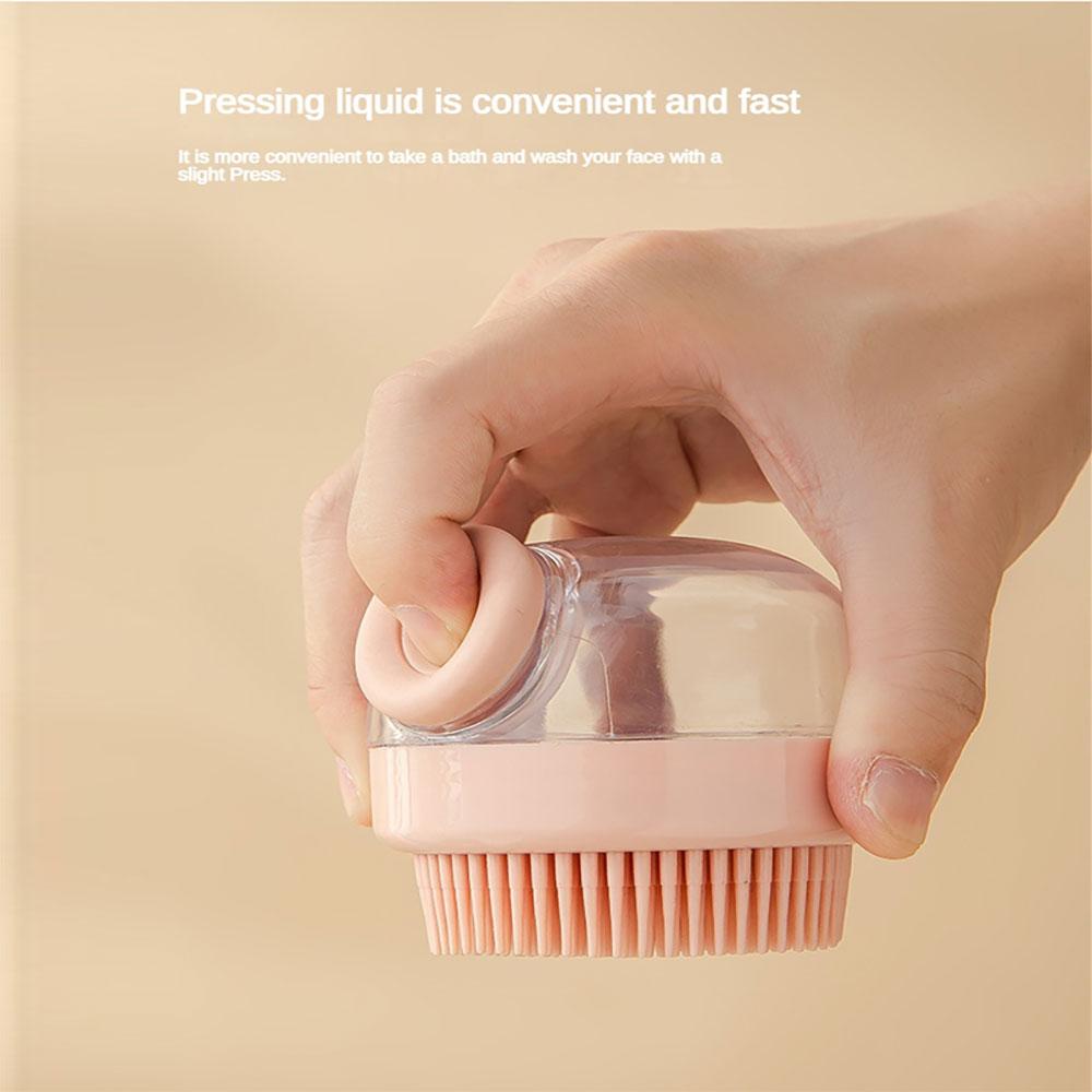 Прозрачная массажная расческа для шампуня, щетка для шампуня, мягкая резиновая скрабовая щетка, чистящая щетка для ванны, жидкий массажер для кожи головы