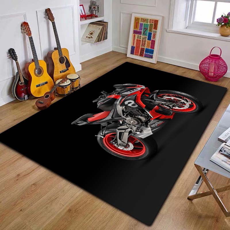2026 A-Aprilia Racing Car Logo Motorcycle Carpet Rug for Bedroom Living Room Home Sofa Decoration,kids Play Decor Floor Mat Gift