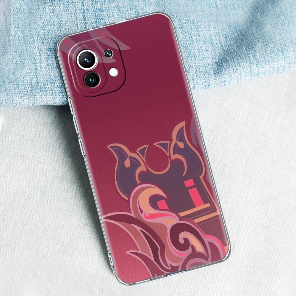 Genshin Impact Logo For Poco X5 X3 NFC F5 F4 F3 M3 Clear Phone Case For Xiaomi 12T 12 13 Lite 11 Ultra Mi 10T 5G 11X Pro Cover