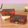 Ретро Деревянный Органайзер с Замком для Канцелярских Принадлежностей Подарок для Подростков