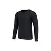 Solid Color Crew Neck Quick Dry Long Sleeve T-Shirt Men Tops Black 2011C694-001