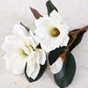 Real Touch Artificial Magnolia Flower Large Faux Magnolia Branch  Home Decoration