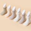 6Pairs Baby Mesh Socks Summer Thin Breathable Middle Tube Sock 0-2Year Newborn Cotton Footwear Basic Kids Solid Color Stockings