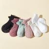 6 пар/комплект хлопковых носков, детские нескользящие носки-лодочки, низкие носки для мальчиков и девочек, кружевные носки с оборками для малышей от 0 до 3 лет