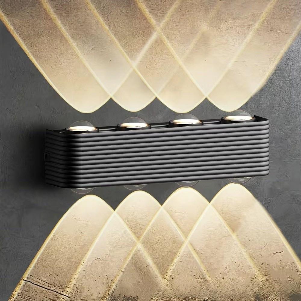 Warm Light LED Wall Sconce Minimalist Design Wash Wall Light Up and Down Light Indoor and Outdoor