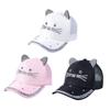 Kids Baseball Cap Children's Hats Boys Hat Girls Hat Cartoon Cat Ear Sun Hat