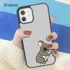 Krajews Animal sleeping koala Soft Phone Case Cover For iPhone 17 Air 16 15 14 plus 11 12 13 pro max coque Shell Fundas