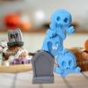 Halloween Stacking Ghost Tomb Ornament 3D Printed Spooky Ghost Figurine Statue Sculpture Holiday Party Desktop Decoration