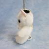 Маскот "Maru no Osanpo" от Naito Design Laboratory, Микемару, Кот, 12 см в высоту, Белый, с шариковой цепочкой, Плюшевая игрушка