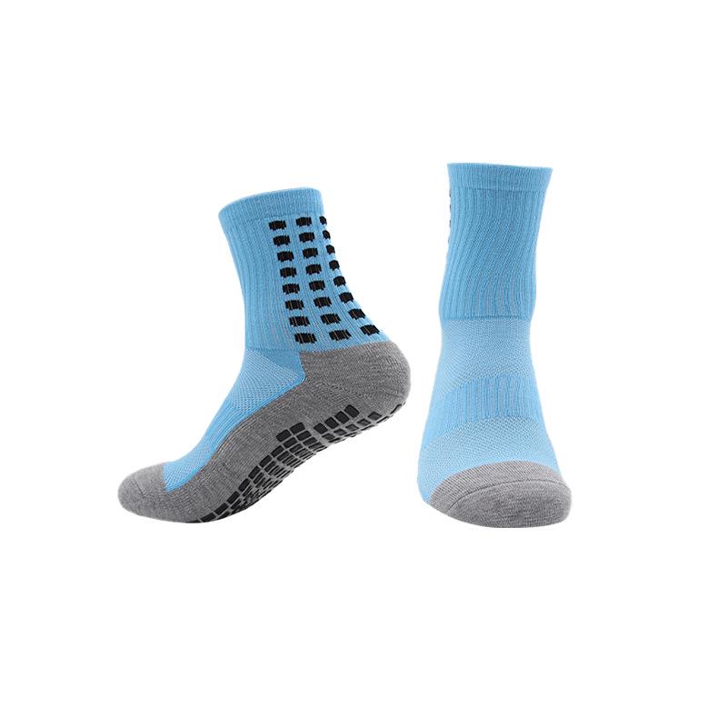 Утолщенные Нескользящие Футбольные Носки до Середины Икры - Влагоотводящие, Износостойкие, Махровое Дно