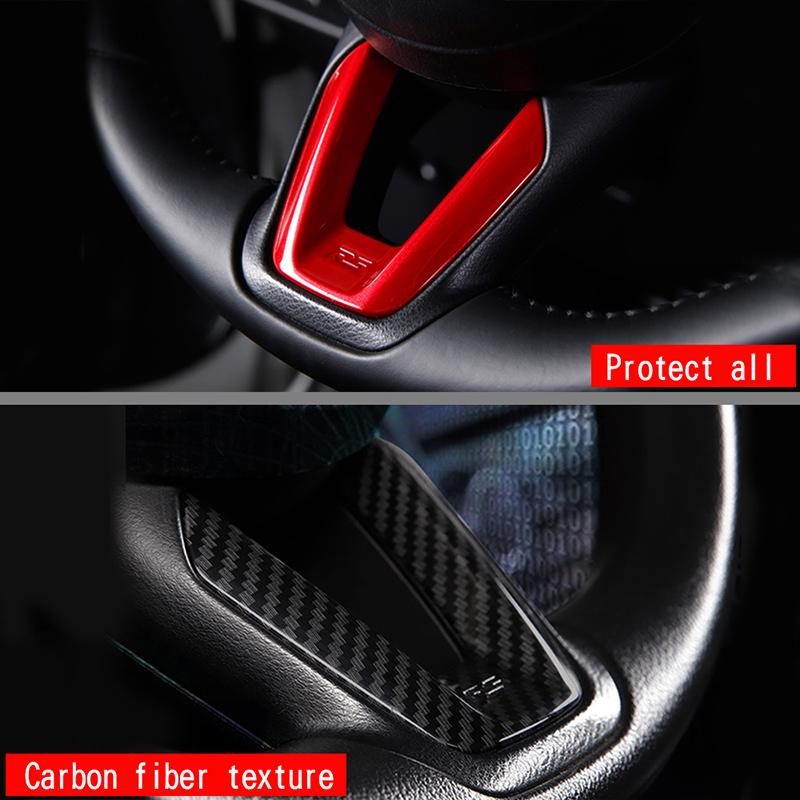 Декоративная рамка на руль автомобиля для Mazda AXELA CX-5 CX-8 Руль V-образный декоративный