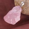 HZ Purple Precious Stones Natural Irregular Rose Quartz Reiki Bead Healing Crystal Pendants Jewelry