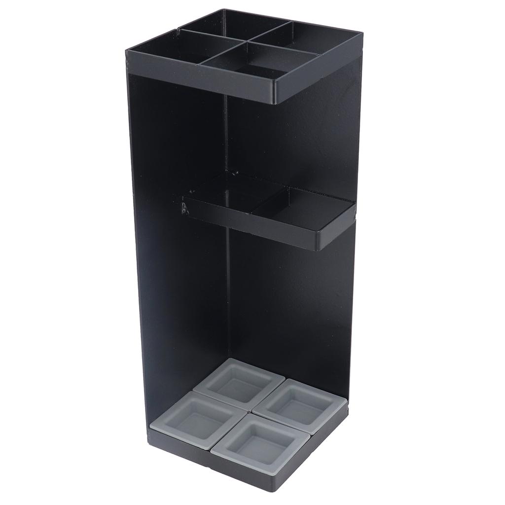 Umbrella Storage Stand Minimalist Sturdy Smart Umbrella Stand with Removable Drip Tray for Home Hotel Lobby Black