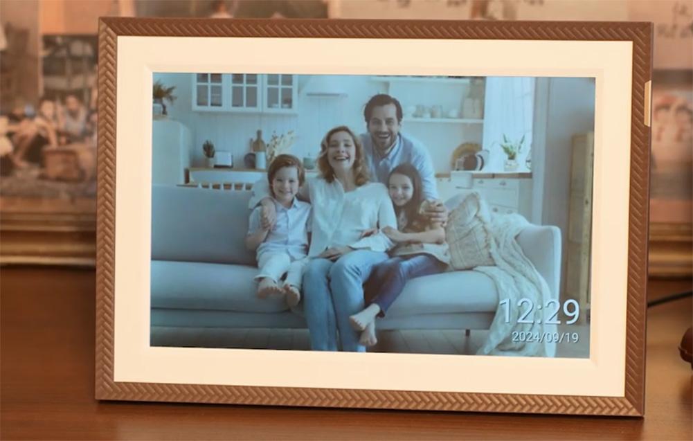 Arzopa D10 Digital Photo Frame 10.1" (Brown)