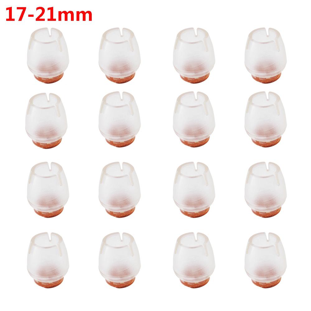 16pcs Cups Socks Round Bottom Silicone Pads Chair Leg Caps Non-Slip Covers Furniture Feet