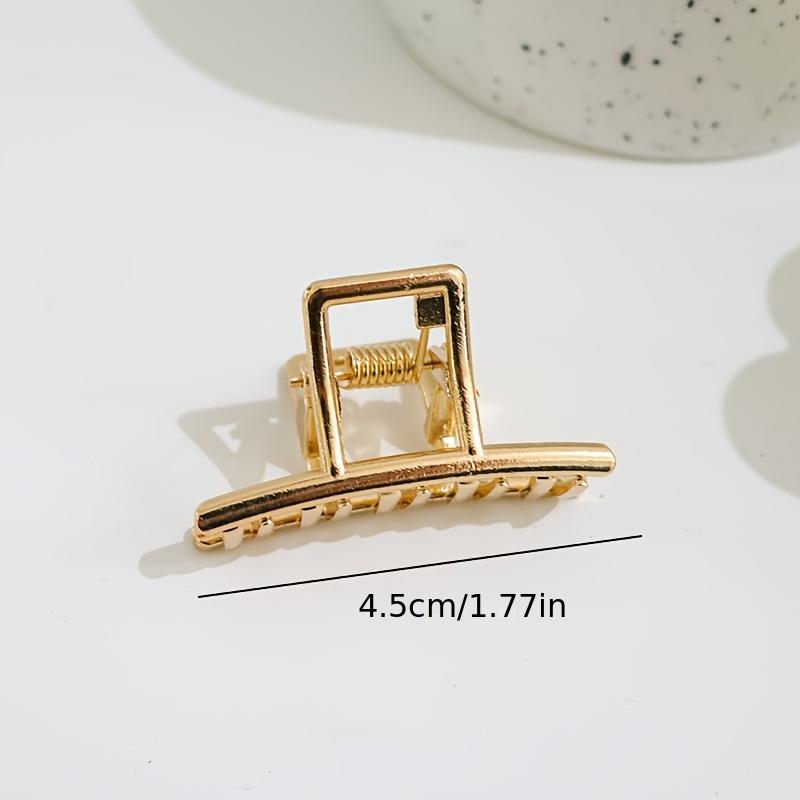 Одиночная заколка для волос в форме сердца, совместимая с женскими, минималистичные элегантные заколки с гладким зажимом, для кос, пучков, хвостов, причесок, полые S