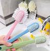 Multifunctional Five-sided Shoe Brush Hard Brush Plastic Washing Clothes Brush Shoes Household Long Handle Cleaning Brush Ring Shoe Wash Brush
