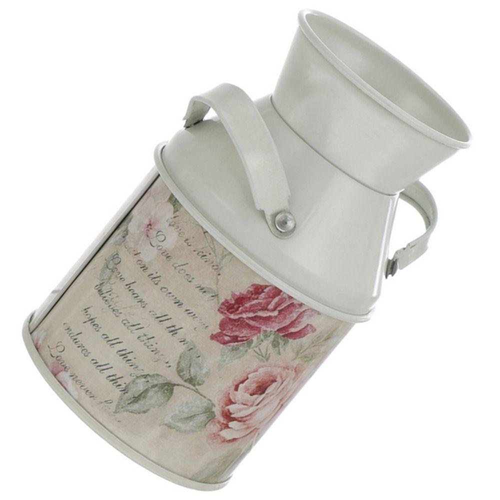 Nordic Metal Flower Vase Small Iron Jar Container Durable Vase Bucket Office