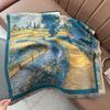 Autumn and Winter Oil Painting Printing High-end Thickened Imitation Cashmere Scarf Winter High-end Atmosphere Warm Travel Photo Shawl