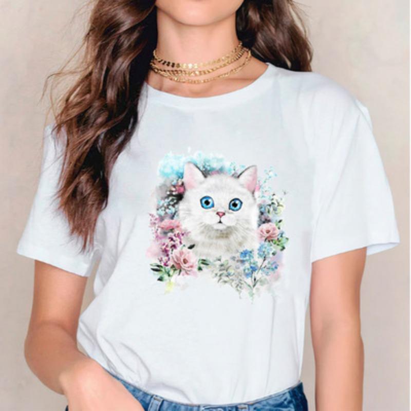 Летняя женская одежда Faith Over Fear Printed Casual Pure Cotton Round Neck Short Sleeved T Shirts Women's