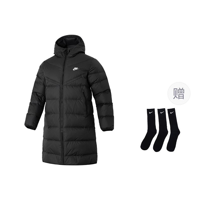 Nike Мужские пуховики с капюшоном Умеренно стеганый пуховик (унисекс) Пуховики FB8180 010