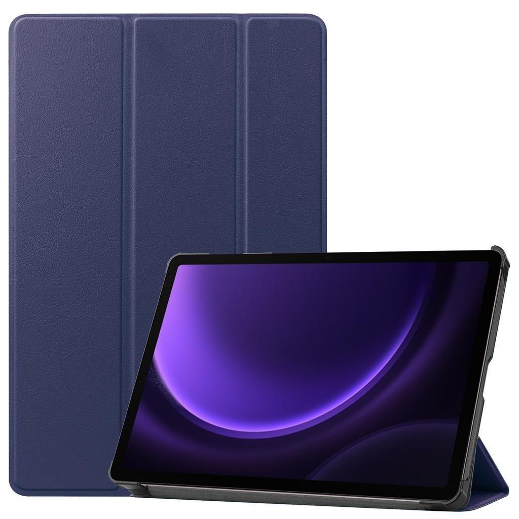 Tri-fold Stand Case For Galaxy Tab S10 Lite S9 FE SM-X400 X406 X520 X526 X510 X516 X710 X716 PU Leather Painted Cover