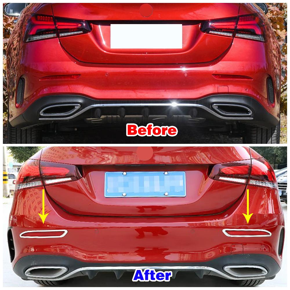 Для Mercedes Benz A Class W177 V177 A180 A200 A250 автомобильный задний бампер фара противотуманная фара рамка декоративная крышка отделка ремонт наклейка