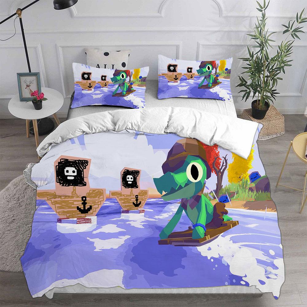 Lil Gator Game Bedding Sets Comforter Quilt Bed Cover Duvet Cover Pillow Case 2-3 Pieces Sets Kids Adult Size