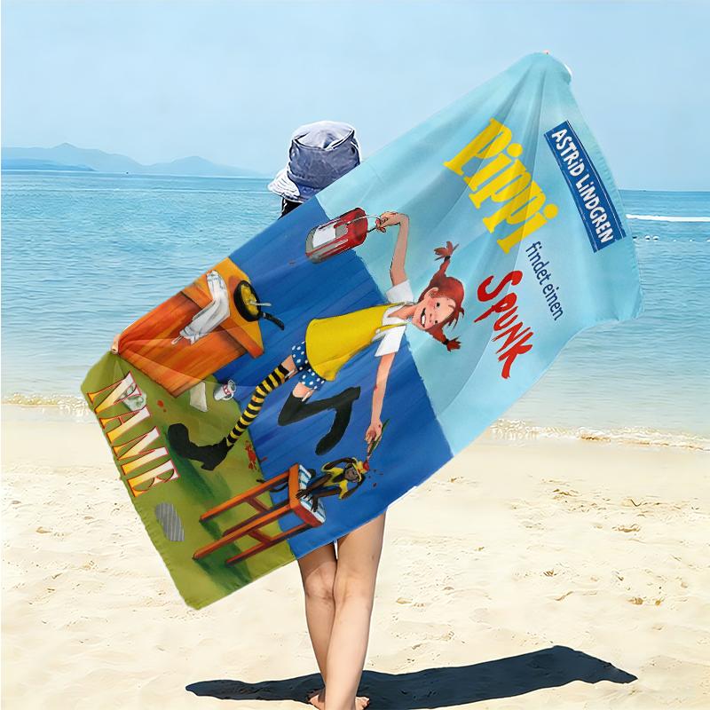 Personalized Fairy Tale Adventure Beach Towel Microfiber Beach Towel Thin Absorbent for Beach Swimming Yoga Bath Sports. 0910254