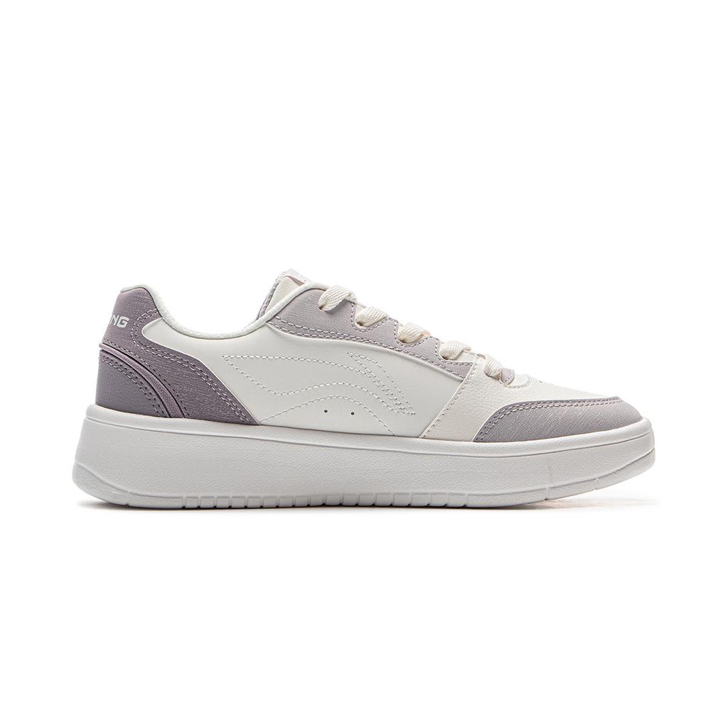 LiNing Yuan Bao V3 Classic Fashion White Sneakers Retro Versatile Thick Sole Comfortable Non-Slip Wear-Resistant Low-Top Skate Shoes AGCV108-1