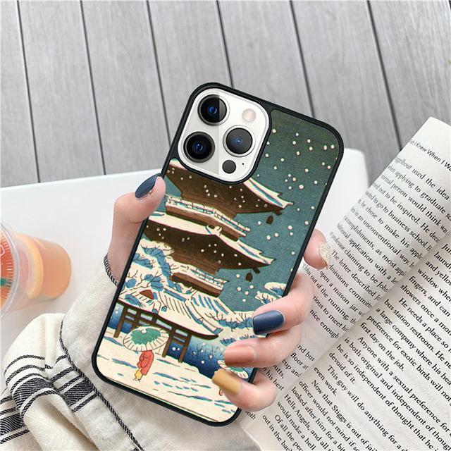 Укиё-э Японский стиль Искусство Живопись Чехол Для iPhone 17 Air 15 16 14 13 12 Pro Max 11 Pro Max Plus Чехол для телефона