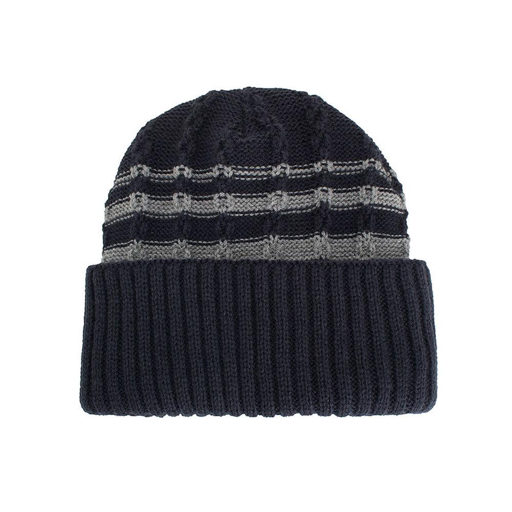 Осень-зима, новый бархатный двусторонний свитер с толстыми горизонтальными полосками, вязаная шерстяная шапка