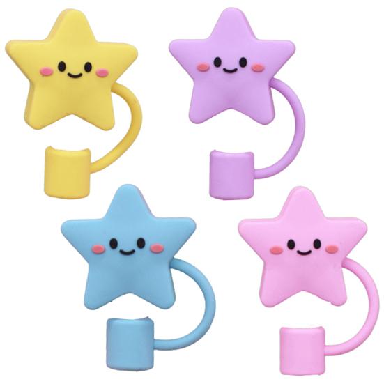 4/5Pcs Silicone Straw Cover Hat Tumbler Cup Straw Topper Fits 30&40 Oz Tumbler with Handle10mm 0.4in Dust-Proof Reusable Straw Tips Lids