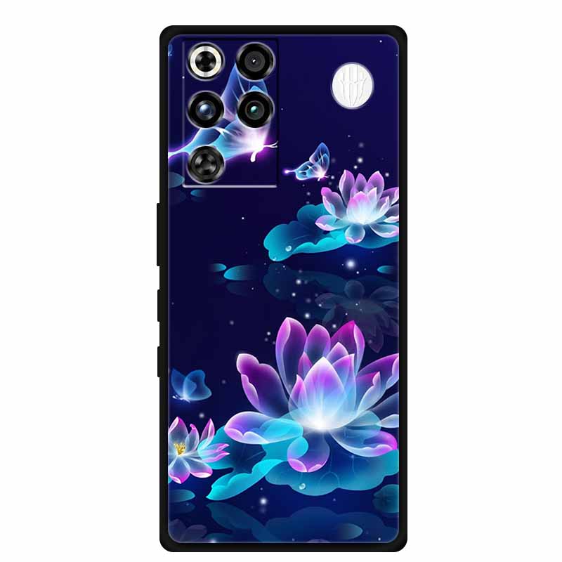 Чехол для телефона ZTE Nubia RedMagic 11 Pro 5G Задняя крышка Черный Силикон ТПУ Мягкий Чехол Для Nubia RedMagic 11Pro Funda Capas